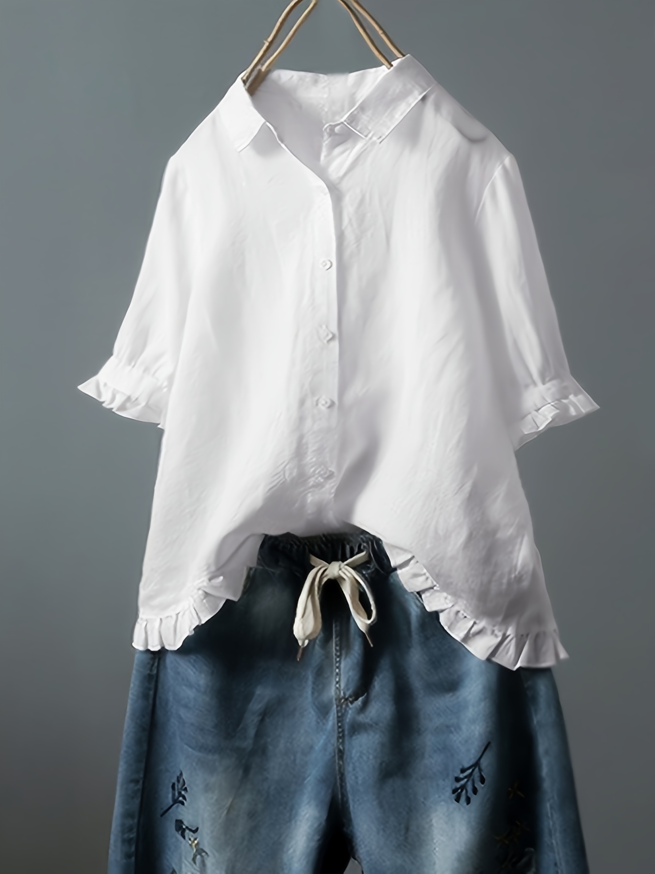 Printed Ruffled Pleated Loose Camisole  Sleeveless tshirt, Types of  sleeves, Ruffled