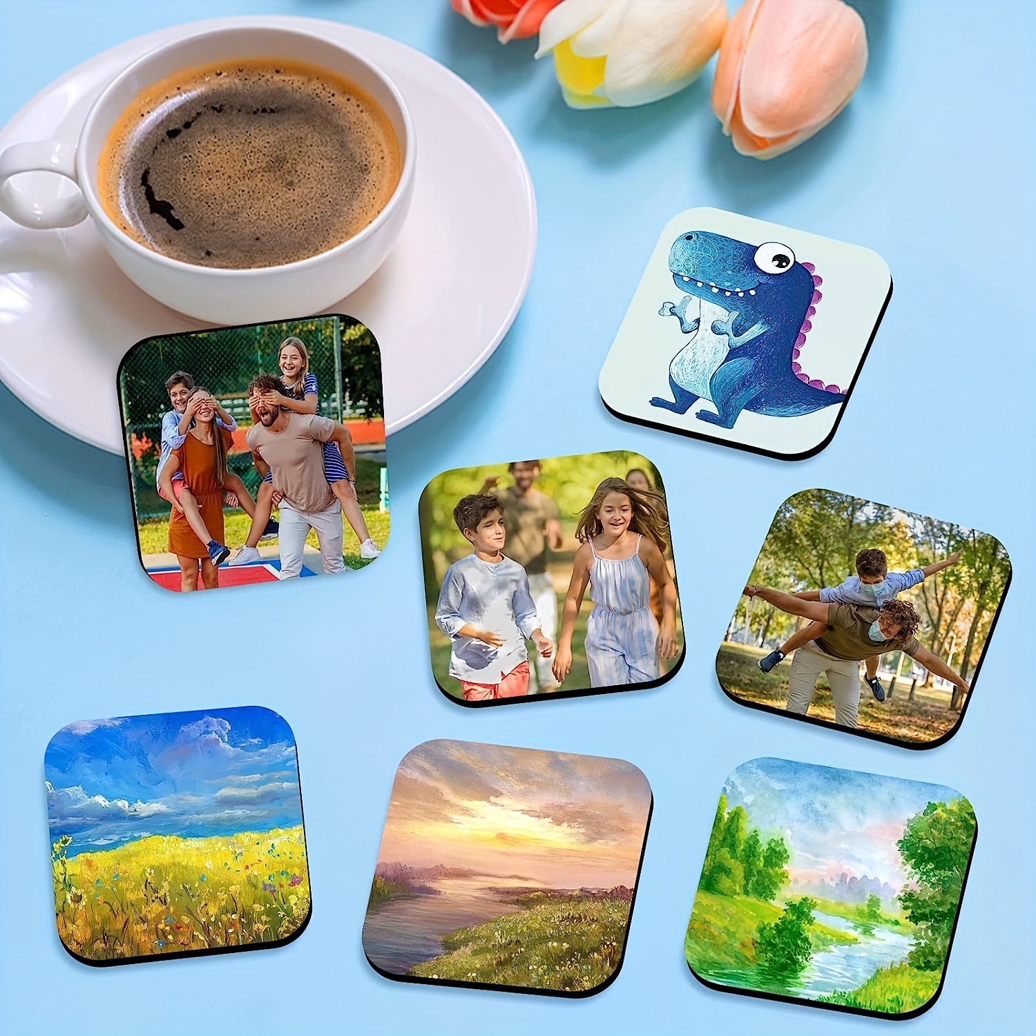 10pcs Sublimation Magnet Blanks, Sublimation Blank Refrigerator Magnets,  Fridge Magnet For Kitchen Office Decorative, 2.17x2.17 inch (Octagonal)