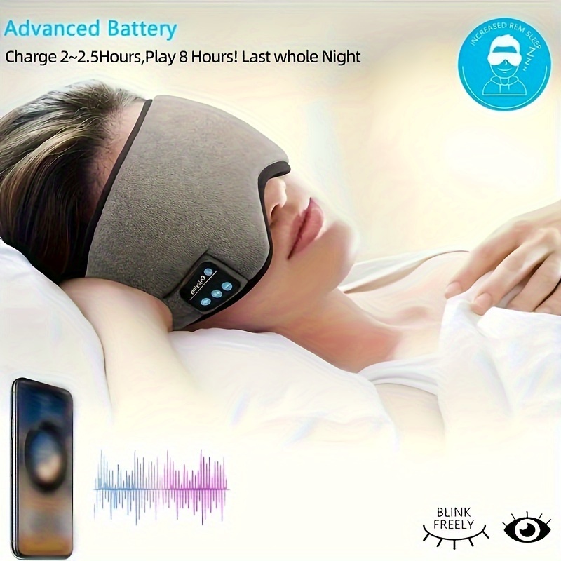 Casque de sommeil Bluetooth Bandeau de sommeil - Casque de bandeau réglable  pour dormeur latéral