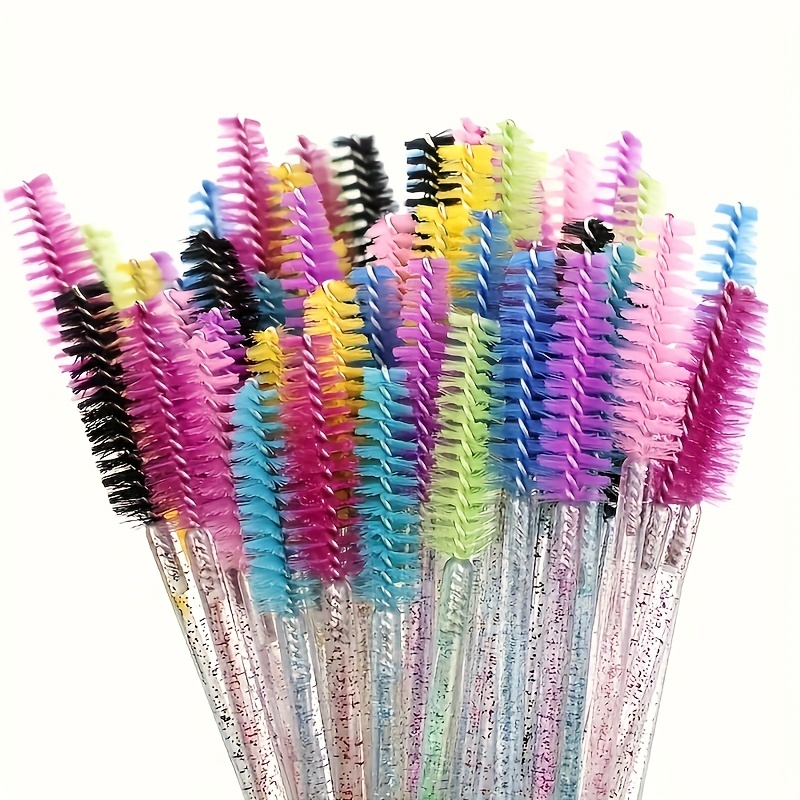 

20pcs Mascara Brushes Wands, Crystal Eyelash Brush Spoolie Brushes For Eyelash Extensions And Mascara Use