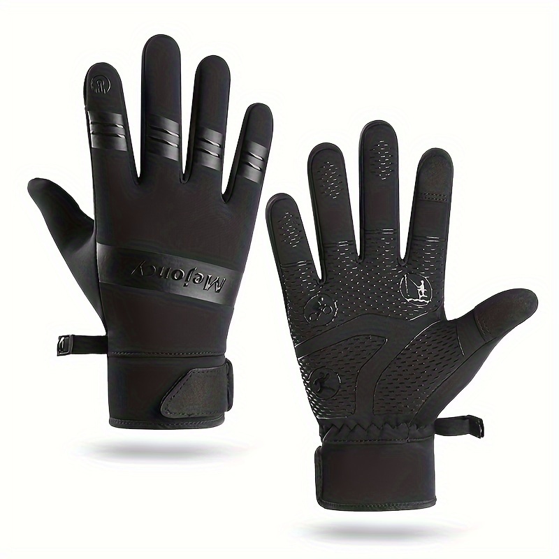 1pair Winter Warm Gloves Waterproof Windproof Touch Screen Gloves