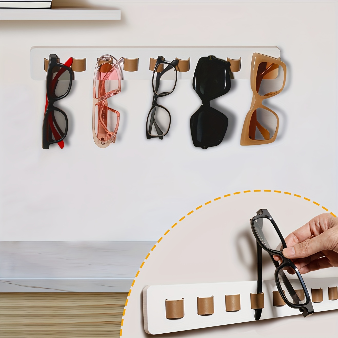 Sonnenbrillen-organizer Holz Sonnenbrillen Aufbewahrung Wandmontierte  Brillenhalter Brillen Display, Home Decor, Mehr Kaufen, Mehr Sparen