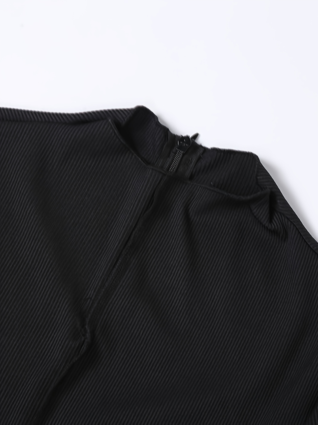 High Collar Long Sleeve Skinny Jumpsuit