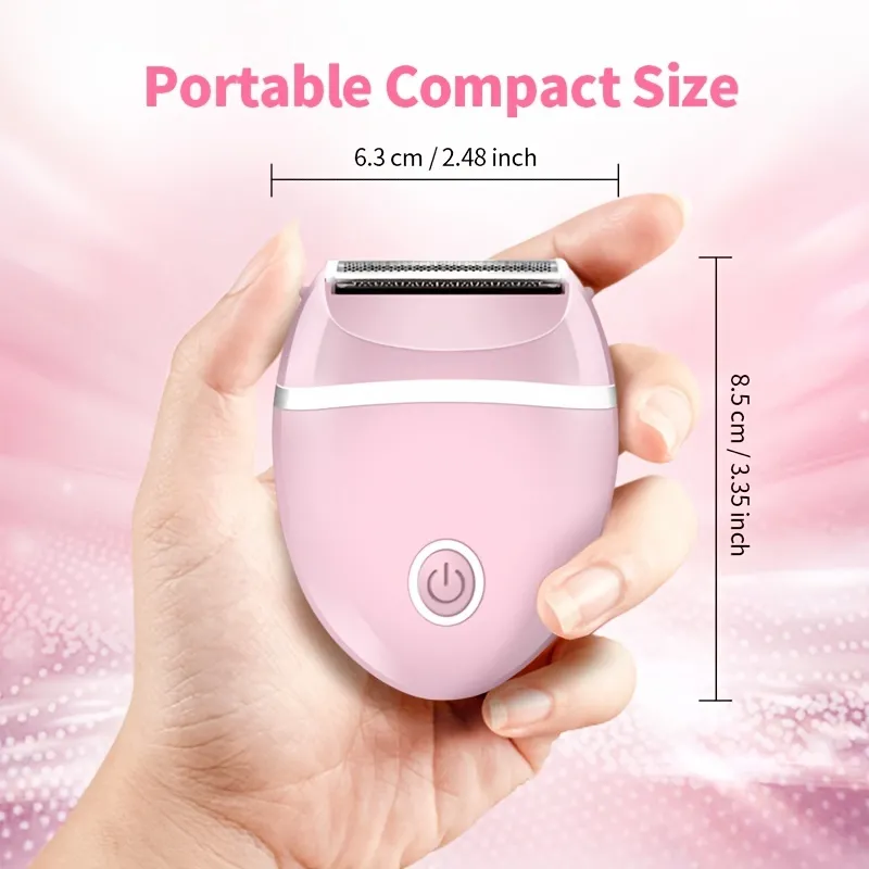 Electric Shaver for Women Best Electric Razor for Womens Bikini Legs Underarm Public Hairs Rechargeable Trimmer with Detachable Head Cordless Wet Dry