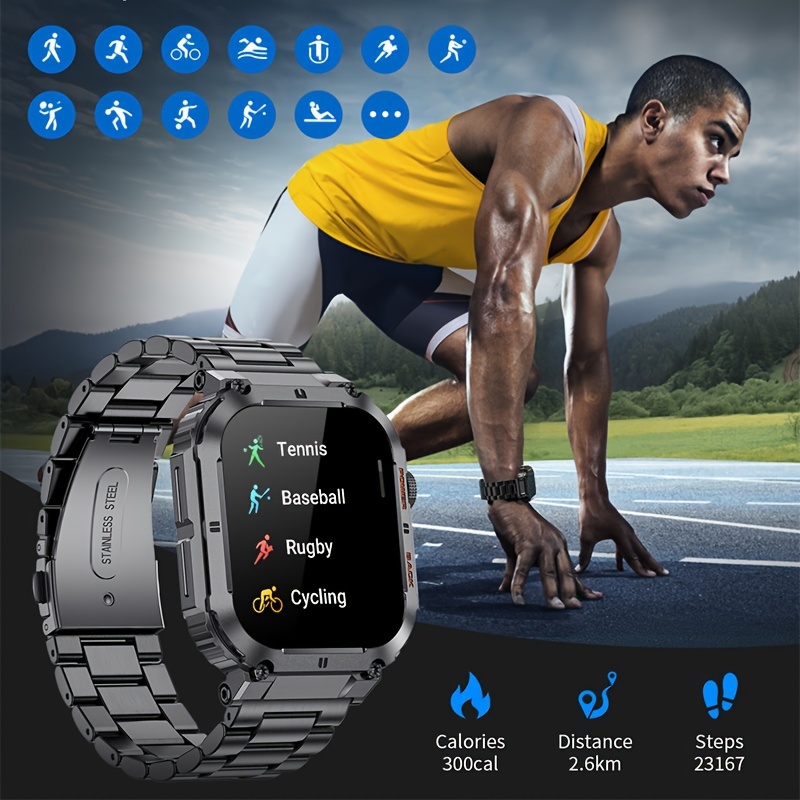 Montre Connect e Remise En Forme Hommes Batterie Temu France