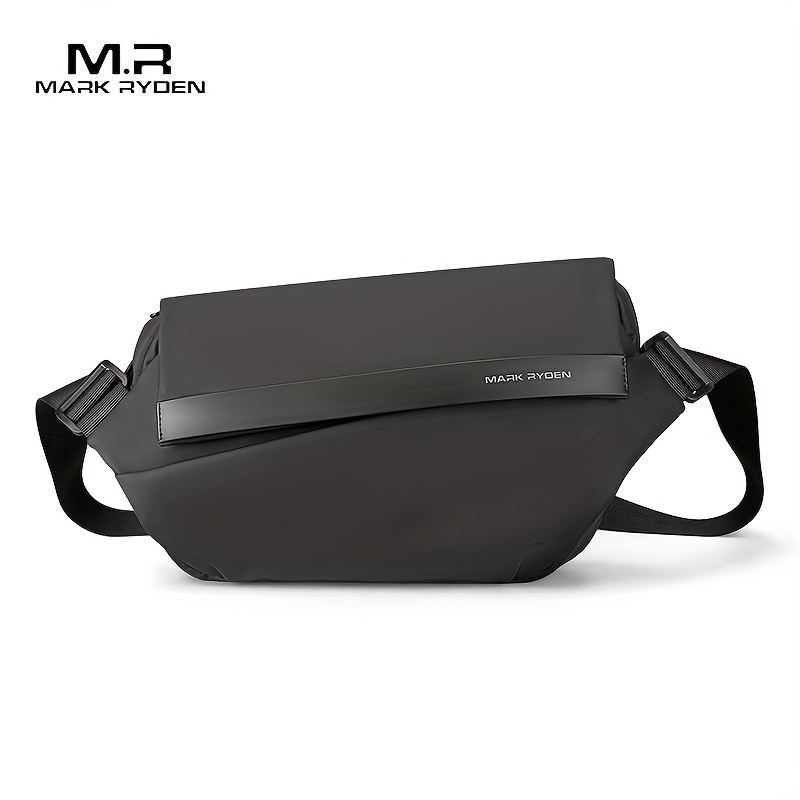 Mark Ryden Shoulder Bag Men's Trendy Magnetic Buckle Crossbody Bag Chest Bag,  Large Capacity Cycling Sports Bag, Messenger Bag Multifunctional Backpack -  Temu