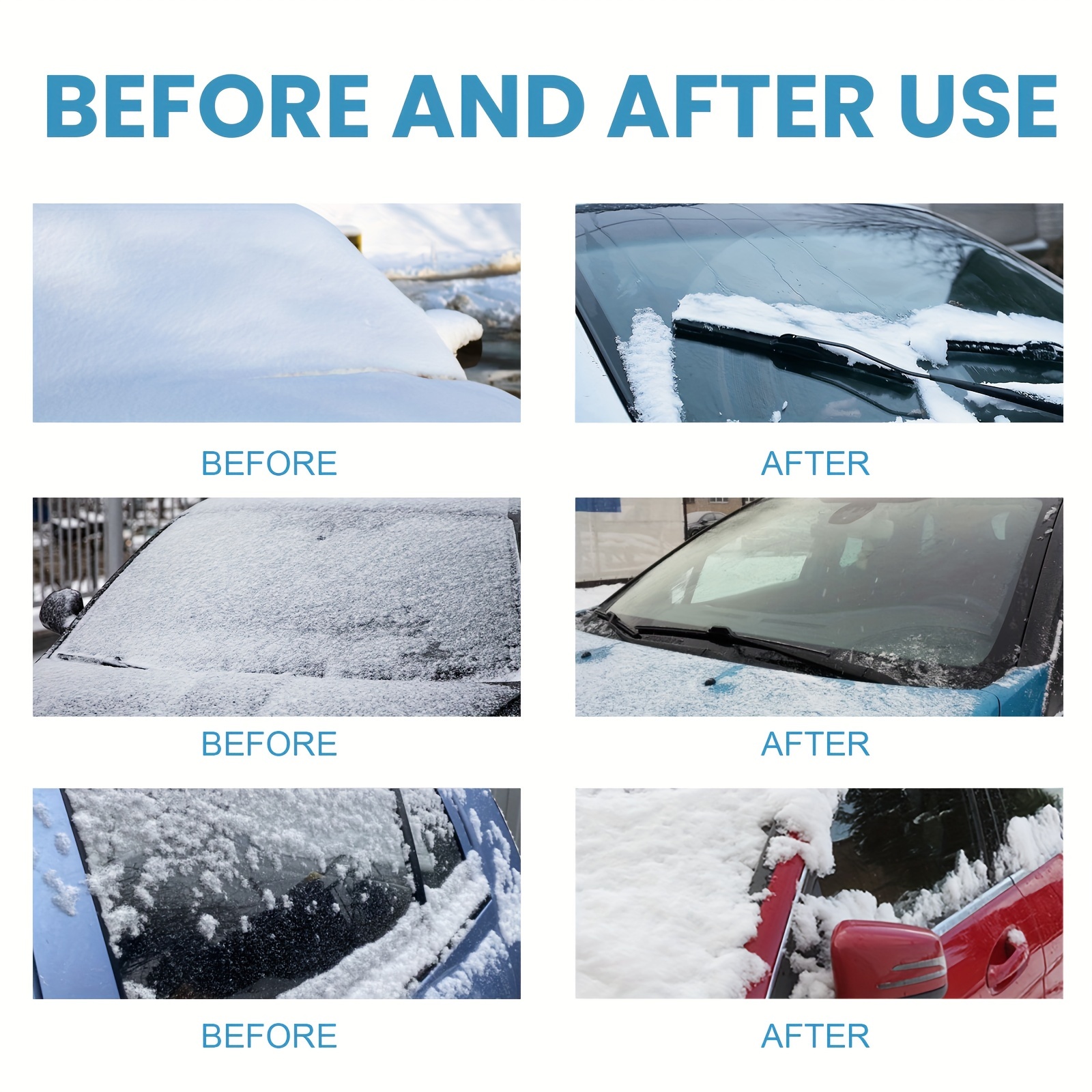 Ice-Off Windshield Spray 60ml Powerful Snow And Frost Remover