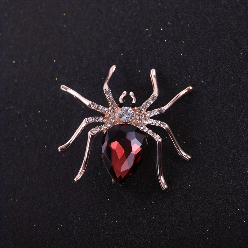 Spider Rhinestone Brooch Women Suit Brooches Pin Jewelry - Temu