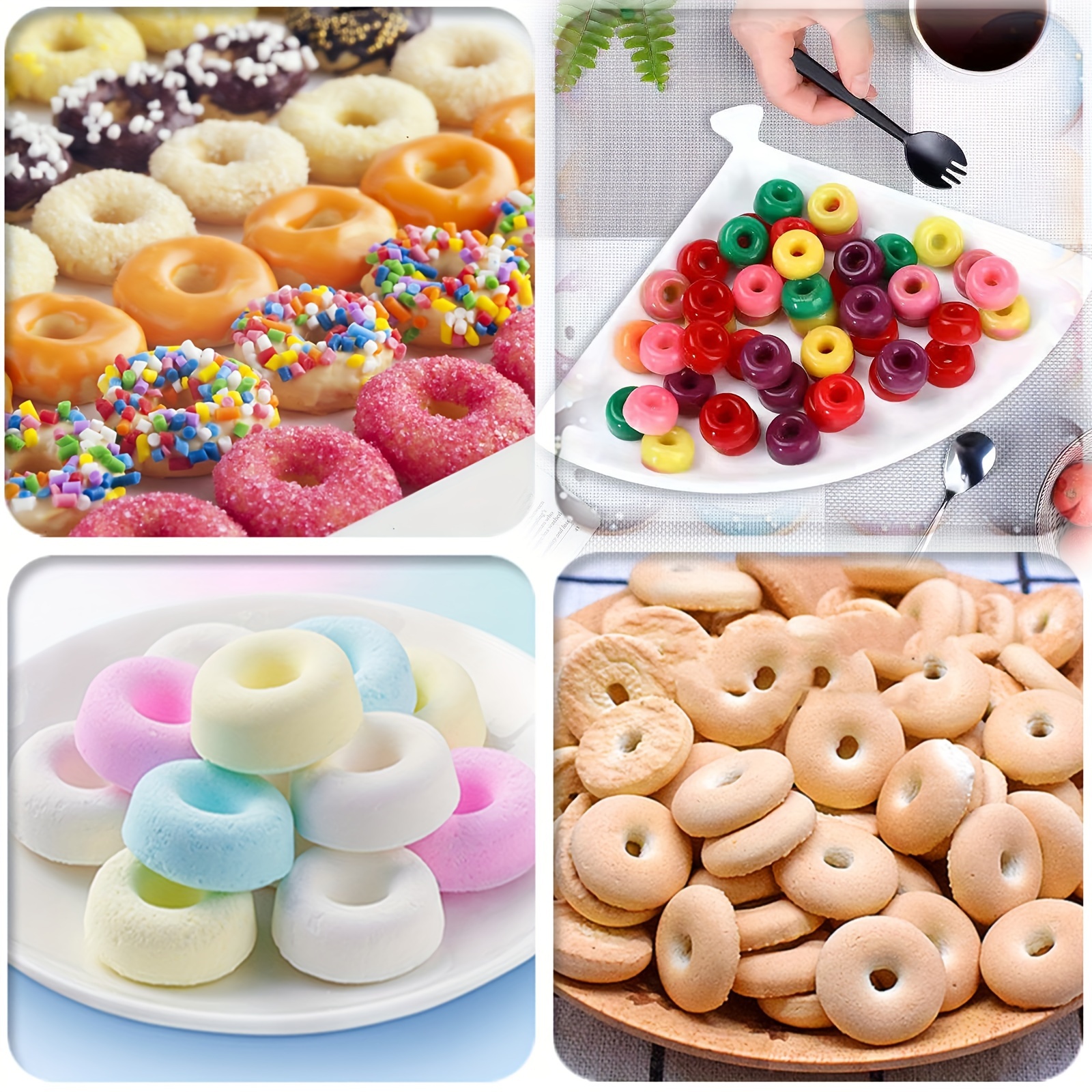 48 Hole Silicone Material Small Donut Chocolate Mold Diy Baking Mold Sugar  Glue Candy Mold Fire Paint Wax Holder Ice Cube Cookie Cake Jelly Candy  Multifunctional - Temu