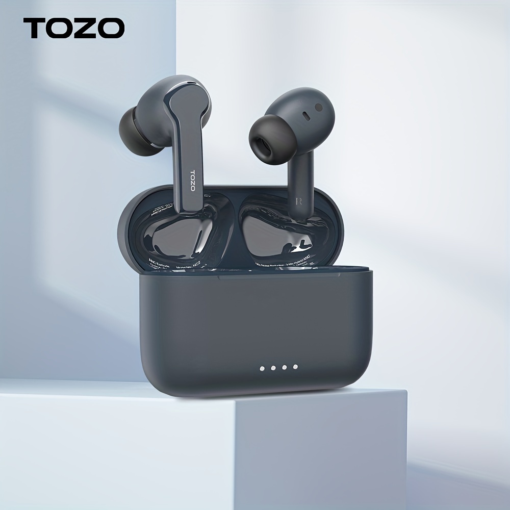 TOZO A1 Bluetooth 5.3 auriculares, auriculares inalámbricos mini,  auriculares internos, micrófono incorporado, auriculares de sonido inmersivo