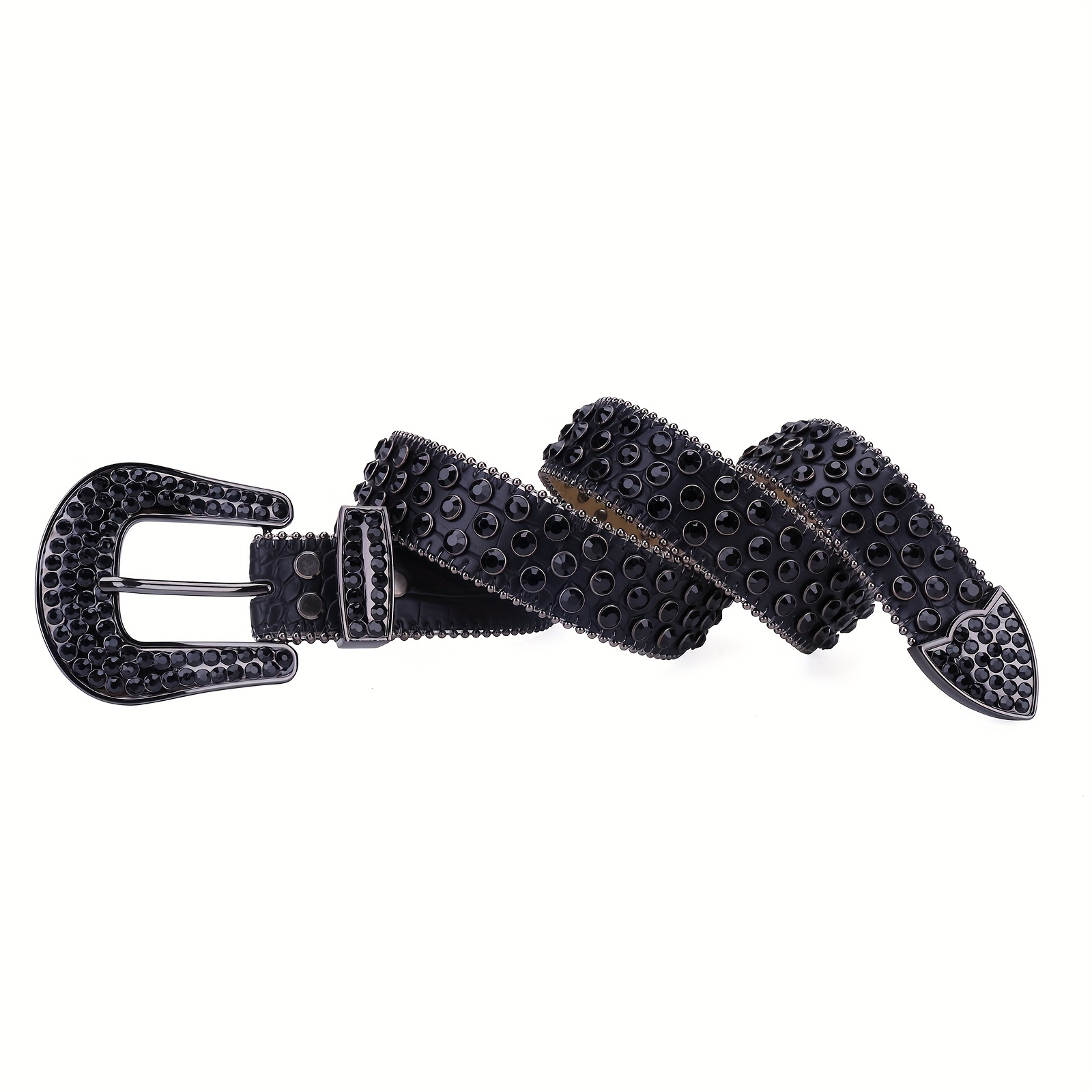 Studded Rhinestone Belts For Men Women Fashionable Sparkly Diamond Belt  Shiny Crystals Inlaid Design Leather Diamond Belt in 2023