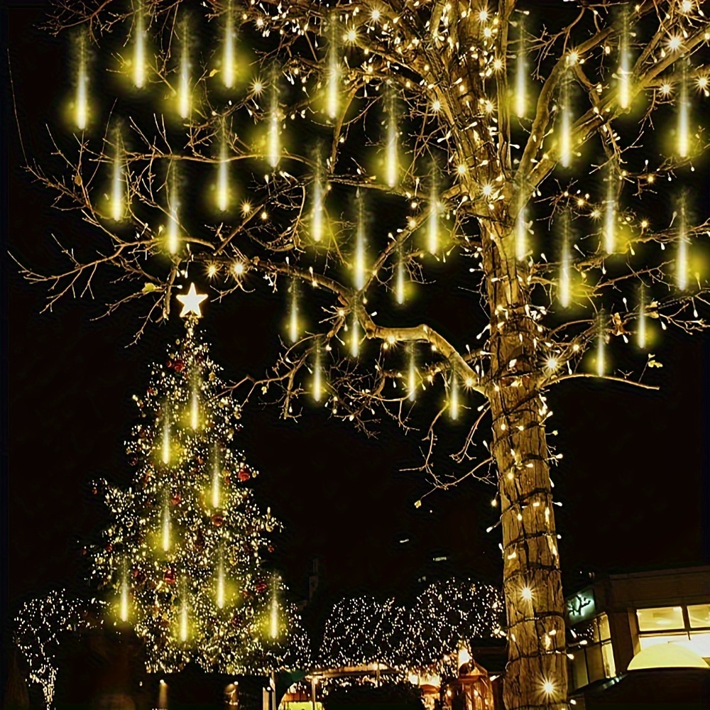 Toodour Lumières de Noël, 317 DEL, 3 m x 9 décorations de Noël extérieures  avec étoile de 30,5 cm, 8 modes d'éclairage extérieurs pour sapin de Noël  (multicolore) : : Outils et Bricolage