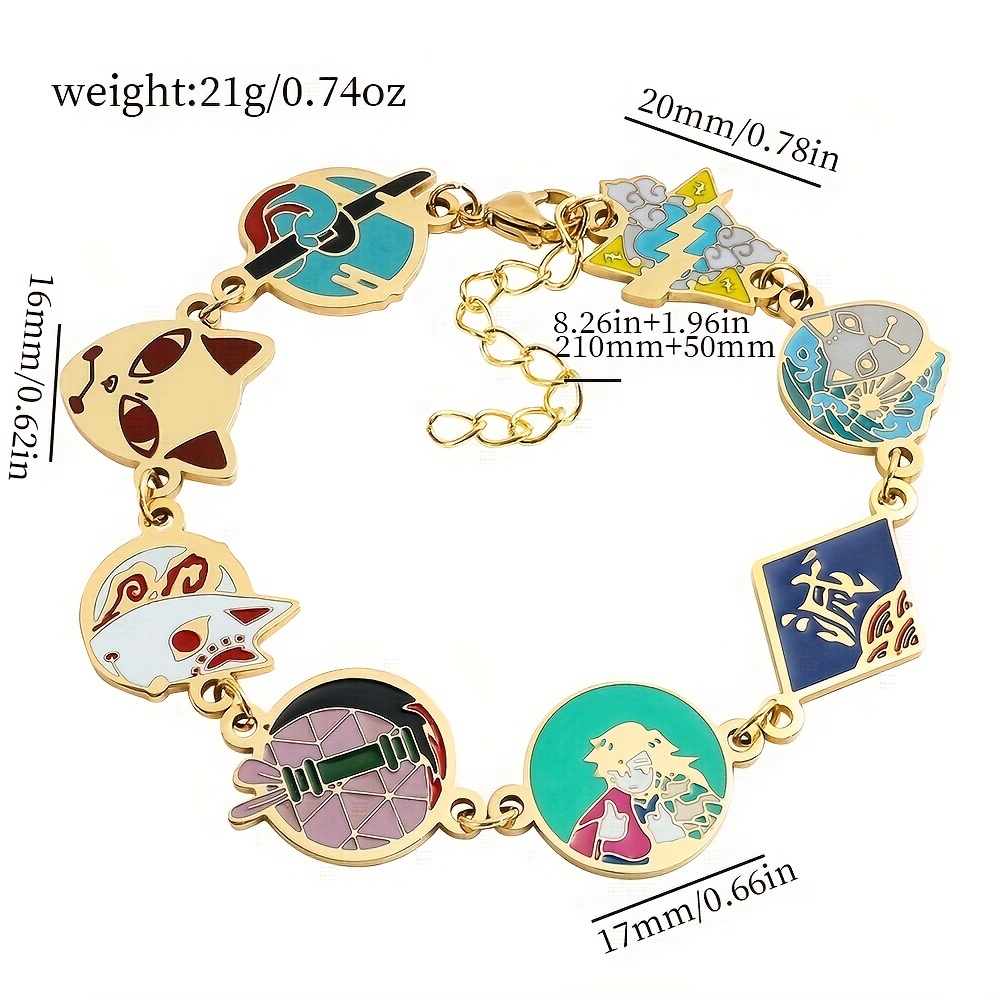 1pc Fashion Cartoon Hello Kitty Charms Bangle For Girl, Jewelry Accessories  Gifts