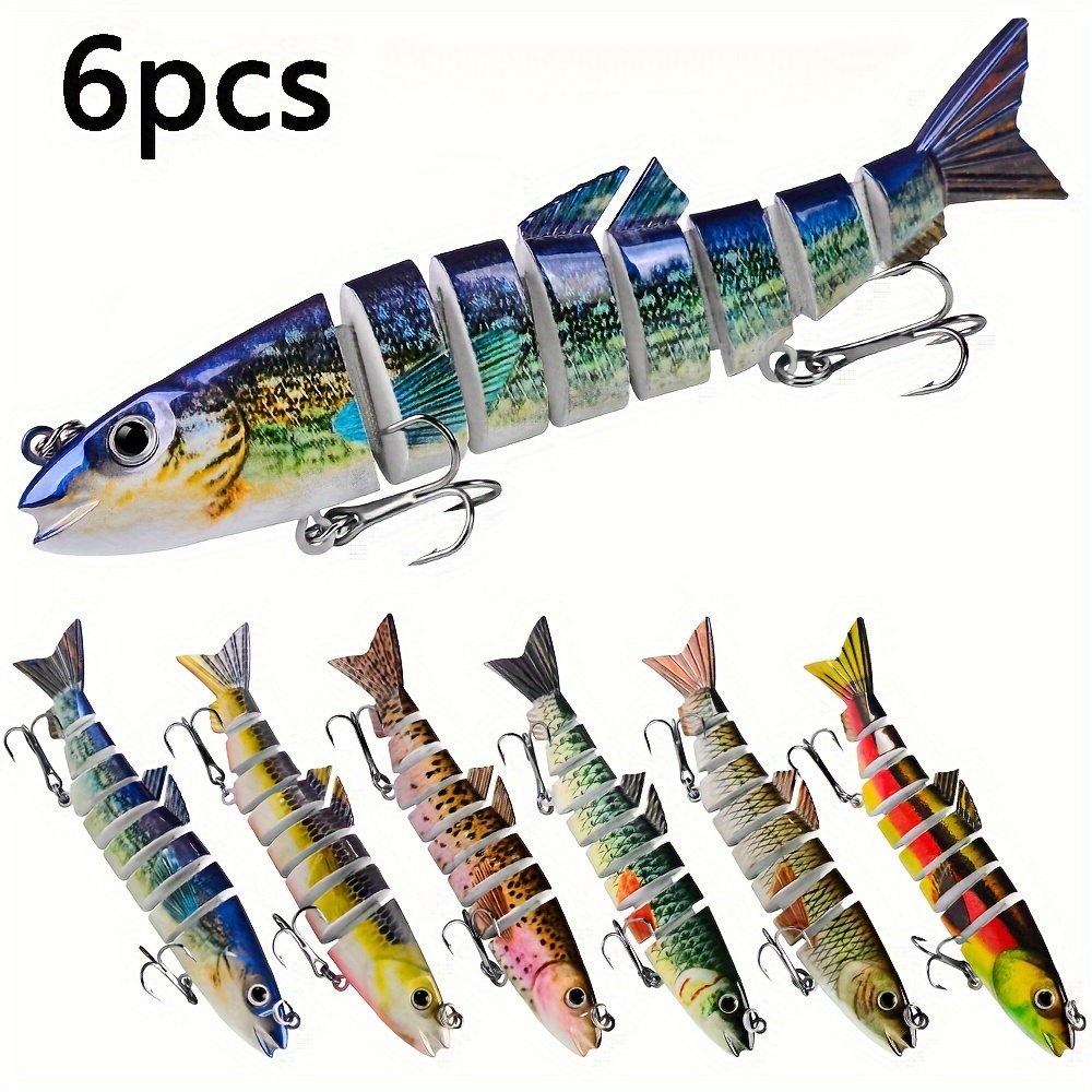 1pc 9.84in Fishing Lure, Multi-section Fish Bait For Bass Trout, Outdoor  Fishing Accessories For Saltwater