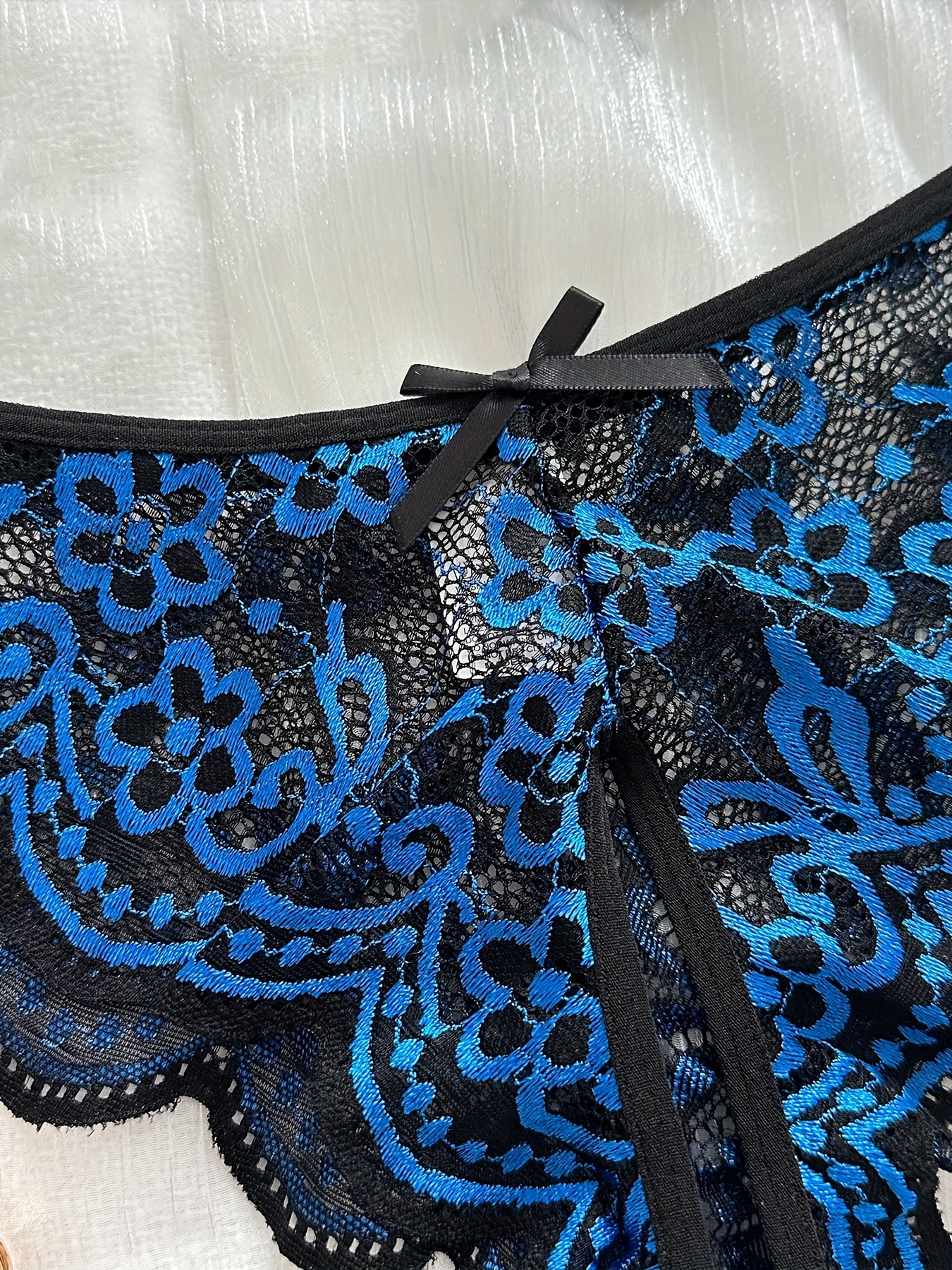 On the Outside Royal Blue Lace Bralette