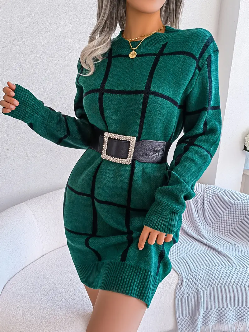 color block round neck long sleeve sweater dress bag - Temu Morocco color block round neck long sleeve sweater dress bag - Temu Morocco