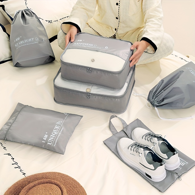 Travel Storage Bag Sets, Versatile Dustproof Organizer, Simple Clothes Bags  - Temu