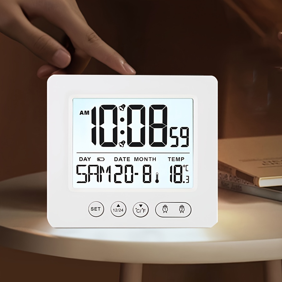 Pantalla LED de reloj despertador digital inteligente con pantalla