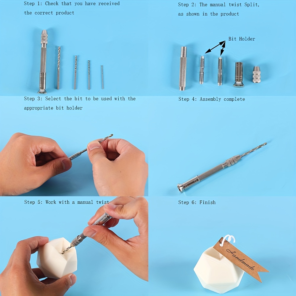 Mini Hand Drill: Make Diy Jewelry With Professional grade - Temu