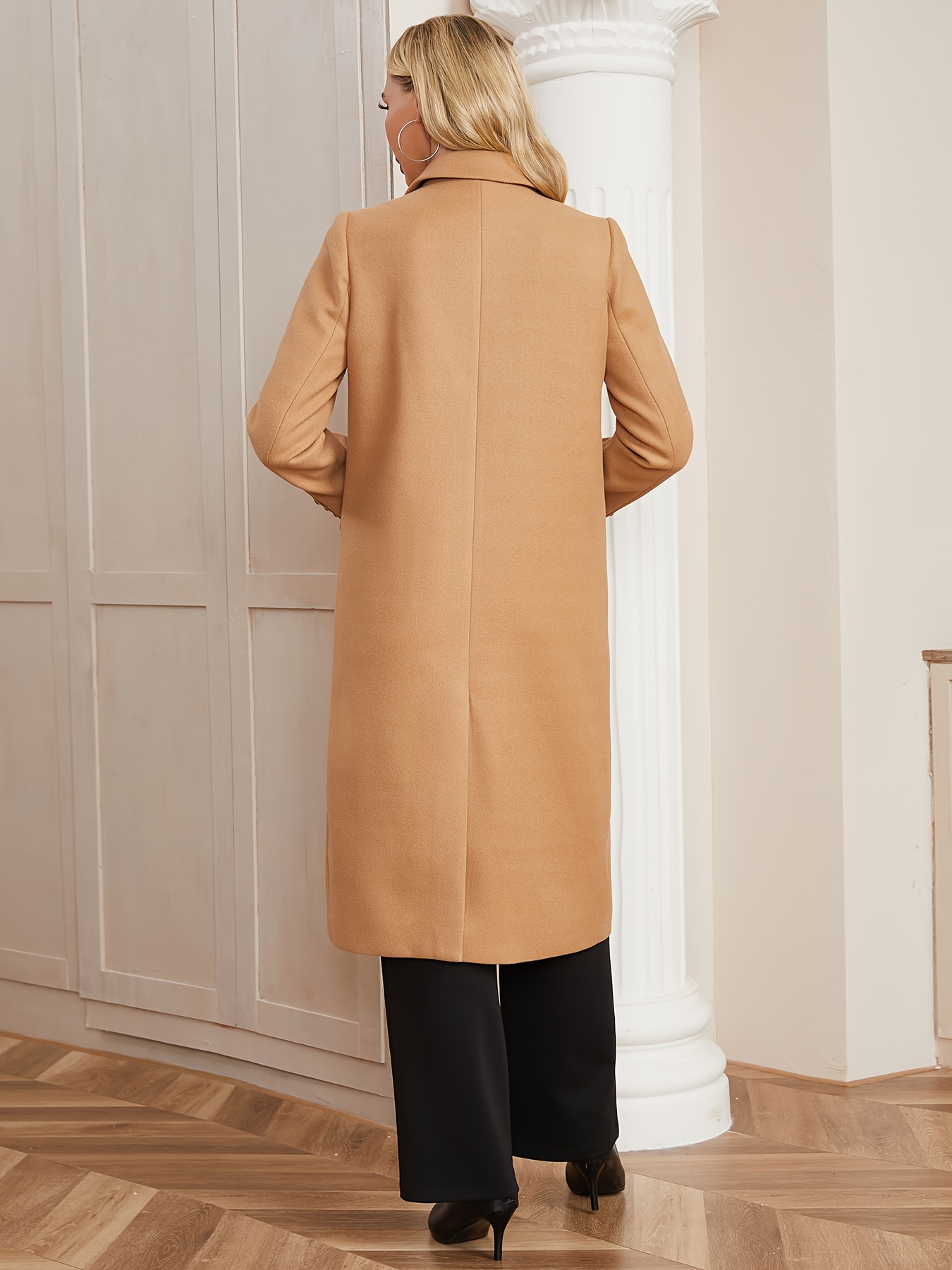 Ladies full 2024 length camel coat