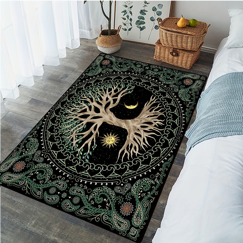 3D Viking Norse Mythology God Vikings Rug for Living Room Bedroom