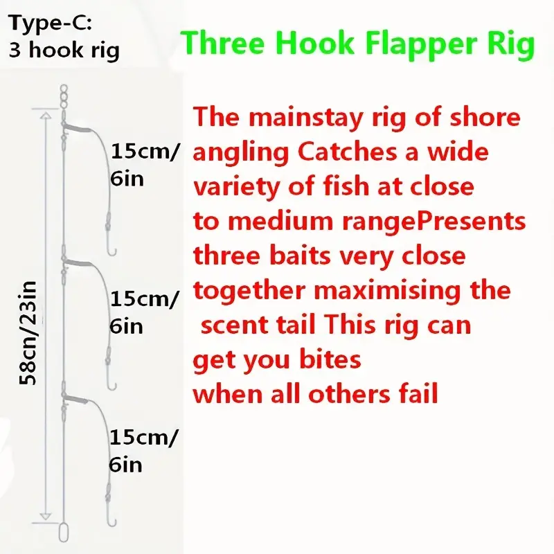 1 Bag Sea Fishing Double Drop Pompano Rigs Long Casting Hook
