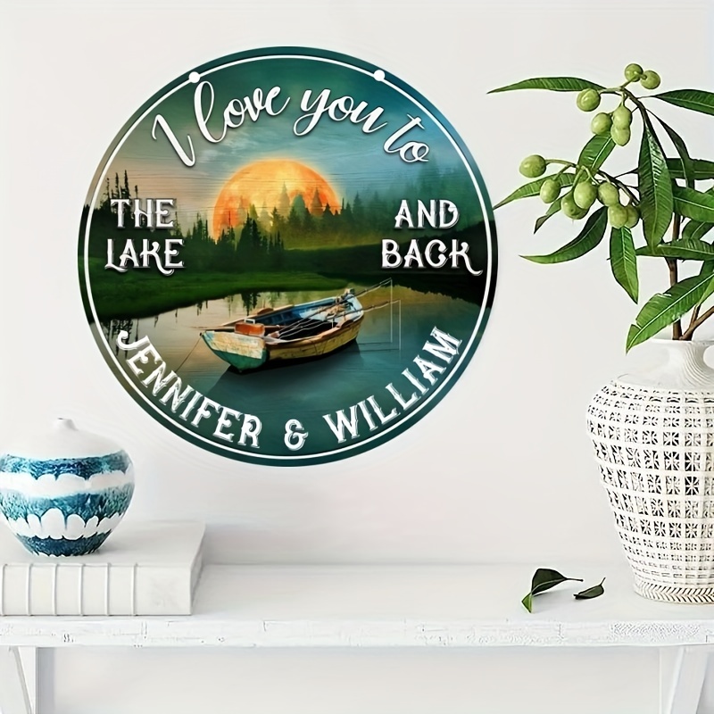 1pc, Fishing Enthusiasts Welcome Sign, Fishing Round Wooden Sign, Living  Room Decor Aesthetic, Rustic Home Decor, Office Decor, Bedroom Decor, Wall  Ar