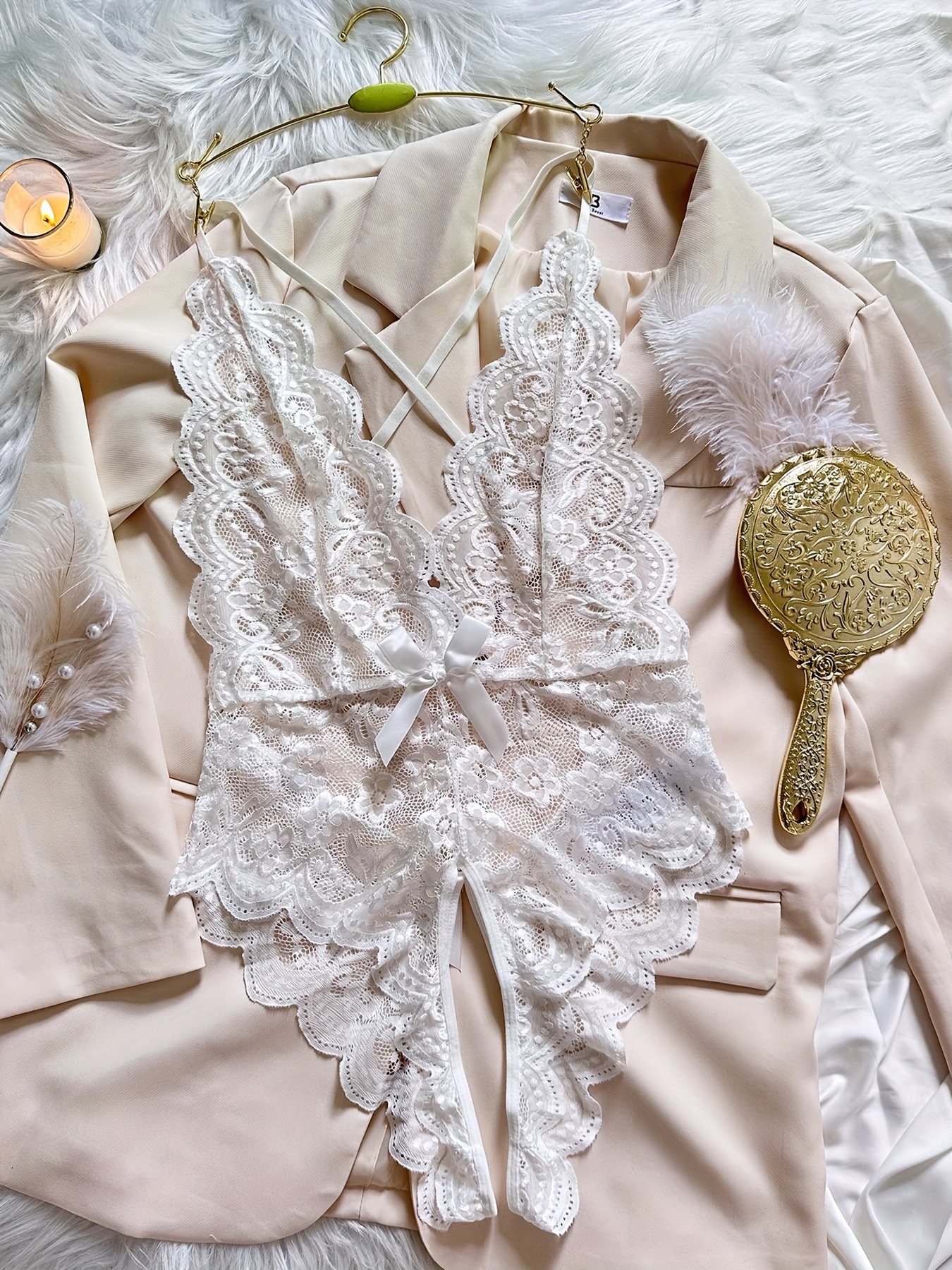 Bouquet Lace and Silk Bodysuit