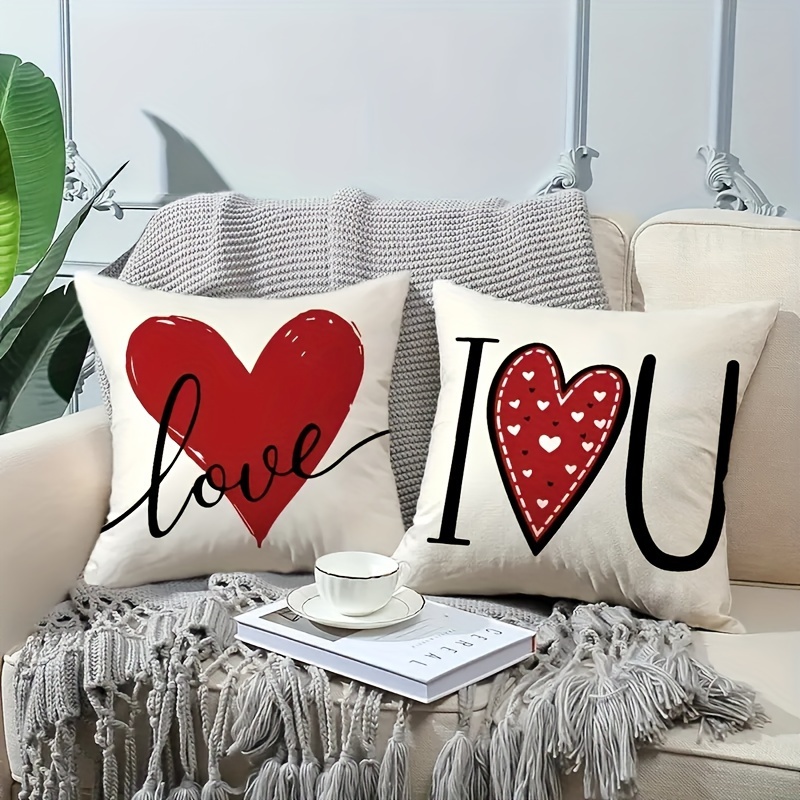 Fundas Almohadas San Valentin Juego Fundas Cojines San Valentín - Main Image