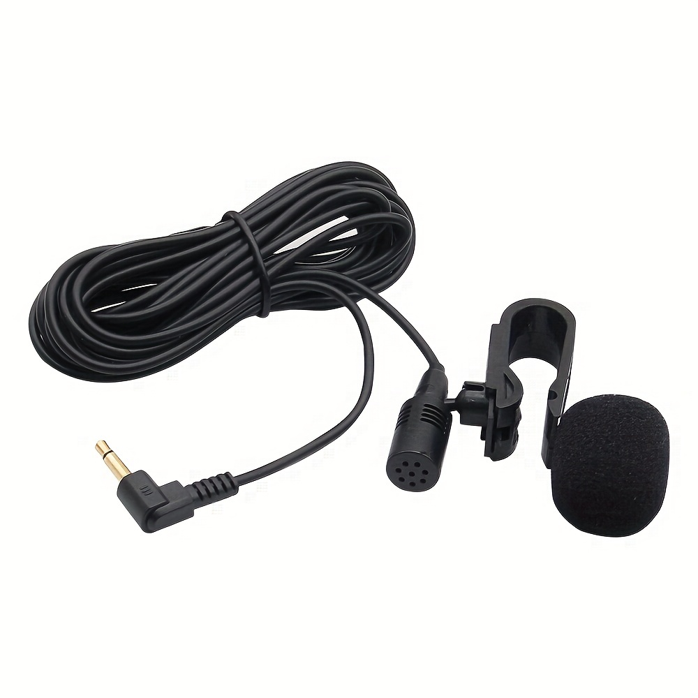 Micrófono universal para coche, micrófono externo portátil, altavoz  profesional para radio de coche, reproductor de DVD para coche, 3,5mm, 50  Hz-20