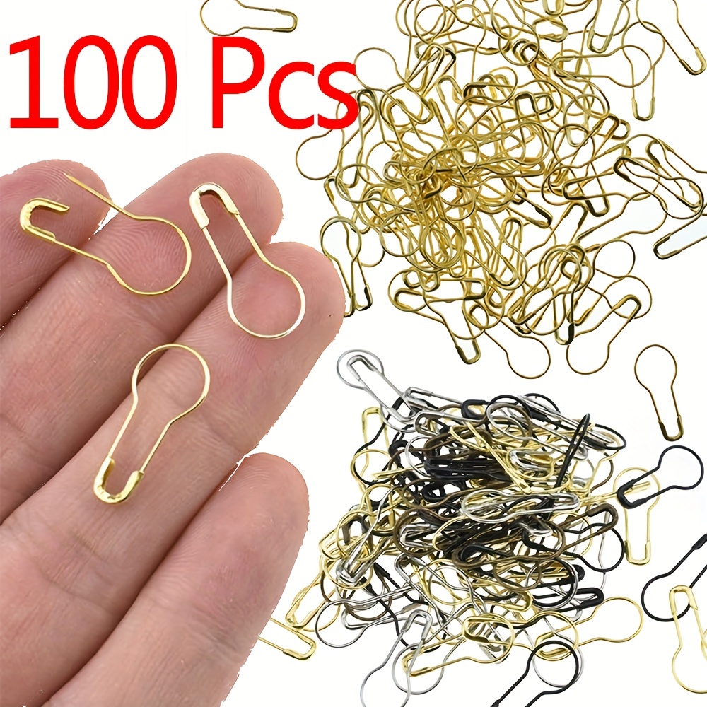 120pcs Safety Pins, 19mm Mini Safety Pins for Clothes Metal Safety Pin for  Clothing Sewing Handicrafts Jewelry Making (White)