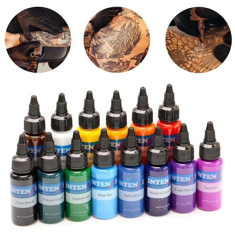 Tattoo Ink Mix Kit 7 Colors Ink Pigment With Cup Holder Ink - Temu