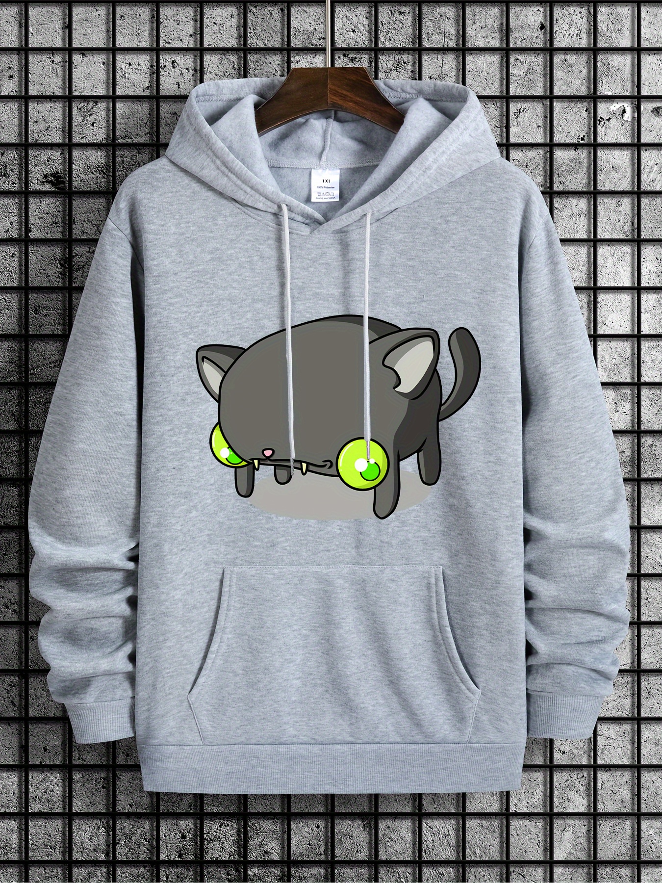 sudadera capucha estampado gato dibujos animados sudaderas Temu