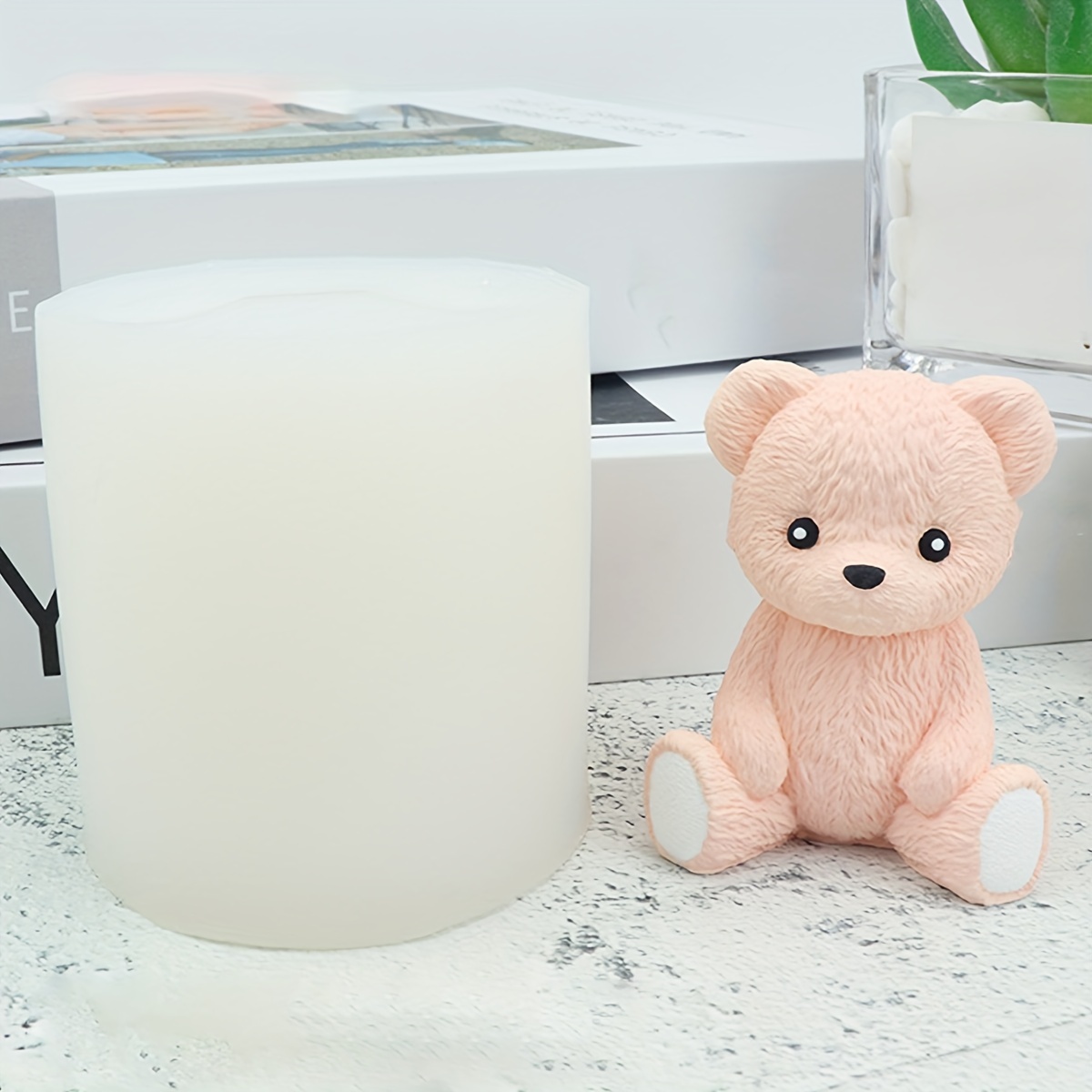 3D Teddy Bear Silicone Mold - MoldFun Bear Mold for Candle, Fondant,  Chocolate, Wax Crayon, Mino Soap, Bath Bomb, Lotion Bar, Plaster of Paris