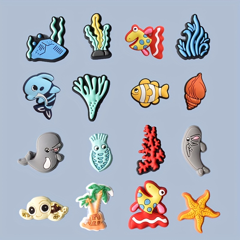 Cute Various Fish Popular Cartoon Shoe Charms Diy - Temu