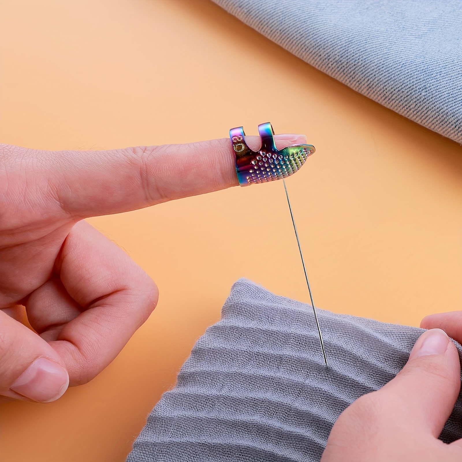 Dedal Silicona Costura Hogar Protector Dedo Accesorios - Temu Chile