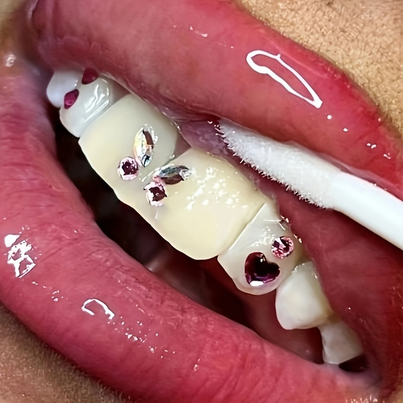 Proviamo il kit dei brillantini dentali preso su temu #gems