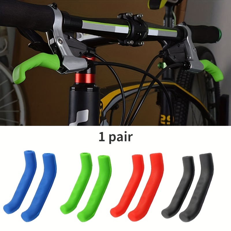 1Pair Bike Silicone Anti-slip Handlebar Grips For Mountain MTB Bicycle  Cycling