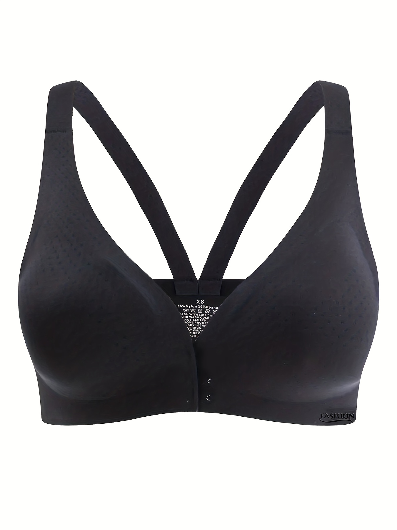Seamless Wireless Bra Comfy Breathable Front Buckle - Temu Germany