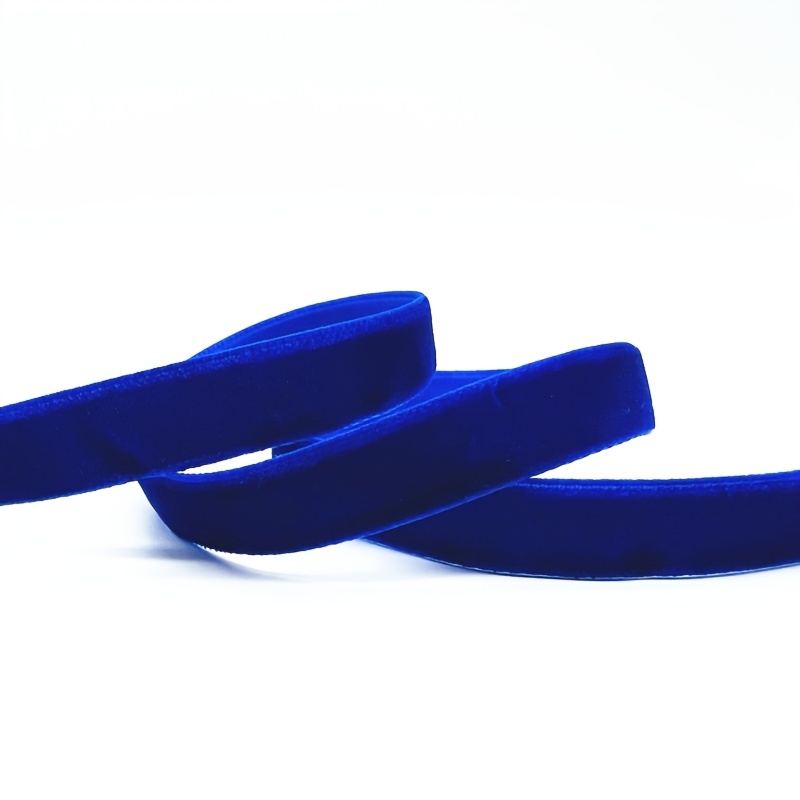 5 Yards 1/2 Sky Blue Velvet Ribbon Blue Ribbon Ribbon 