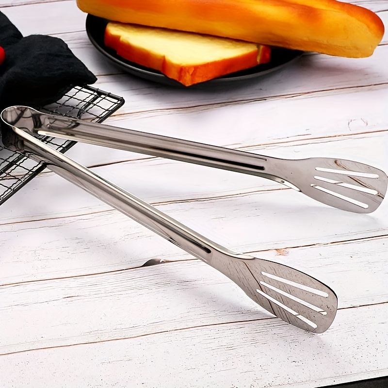 FENGQ Lot de 2 pinces de cuisine longues en acier inoxydable - Pince à  épiler pour barbecue - Pince à viande - Pince à viande - Pince de cuisine  ou servier (tête