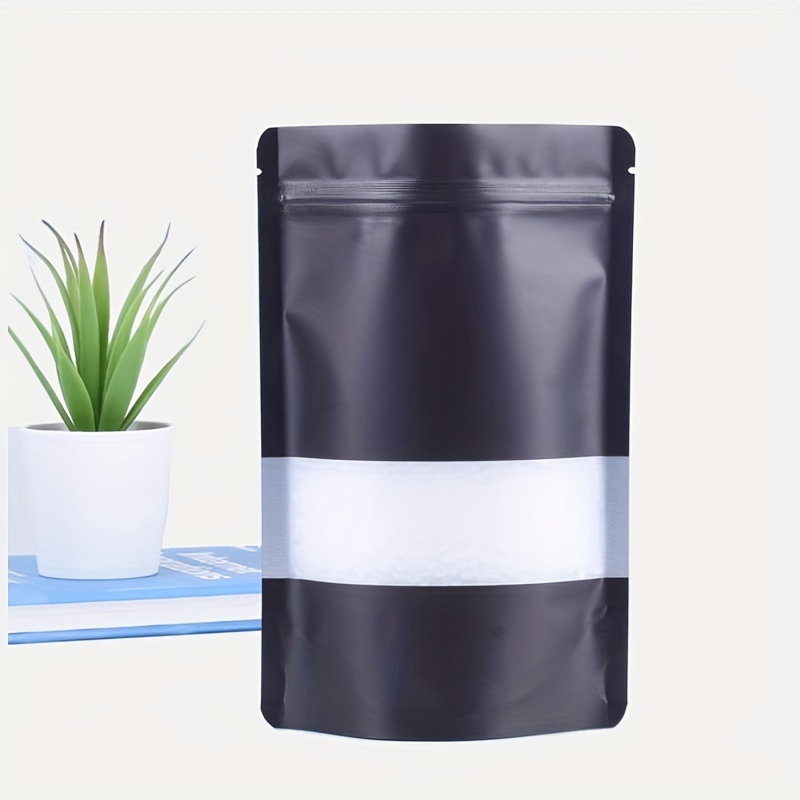 Matte Black Smell Proof Mylar Zip Lock Bags Perfect For Cat - Temu