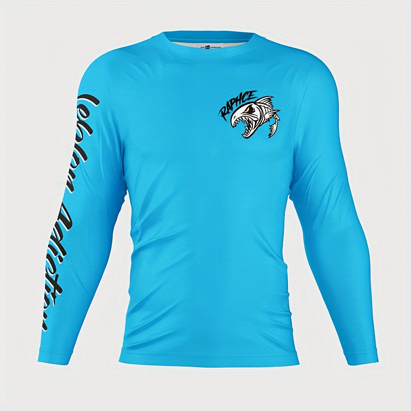 Fishing Pattern Print Mens Fishbone Pattern Design Long Sleeve T Shirt  Spring Summer And Autumn Casual And Comfortable Motorcycle Mens Top, Don't  Miss These Great Deals