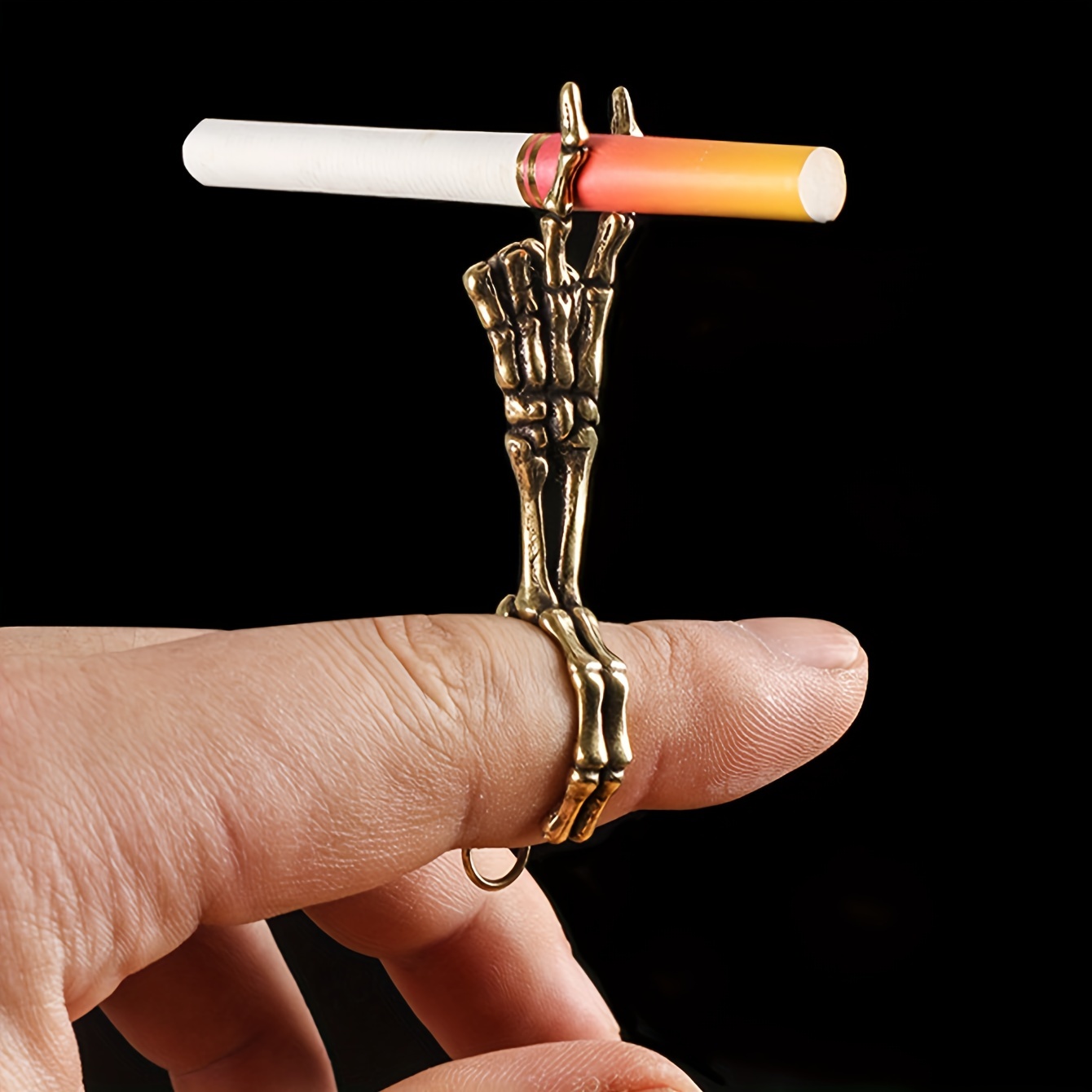 pieces ring trendy smoking fashion versatile ring