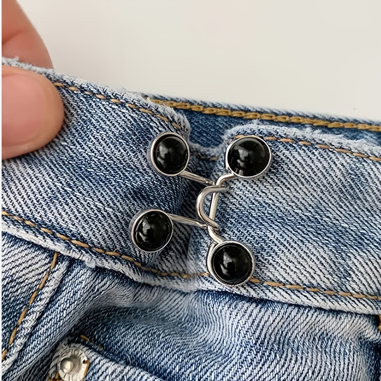  12 Set Adjustable Waist Buckle, Adjustable Pant Waist Tightener,  Button Pins Sewing Button, Waist Tightener Clip, Waist Adjuster Clips for  Dresses Pants Jeans Sleeves Too Big Loose : Arts, Crafts 