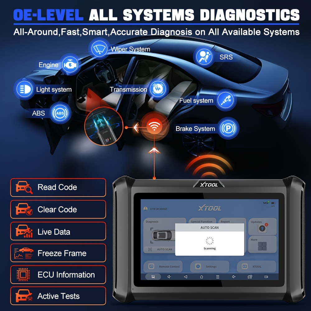 D Wireless All System Car Bidirectional Scanner 3year - Temu