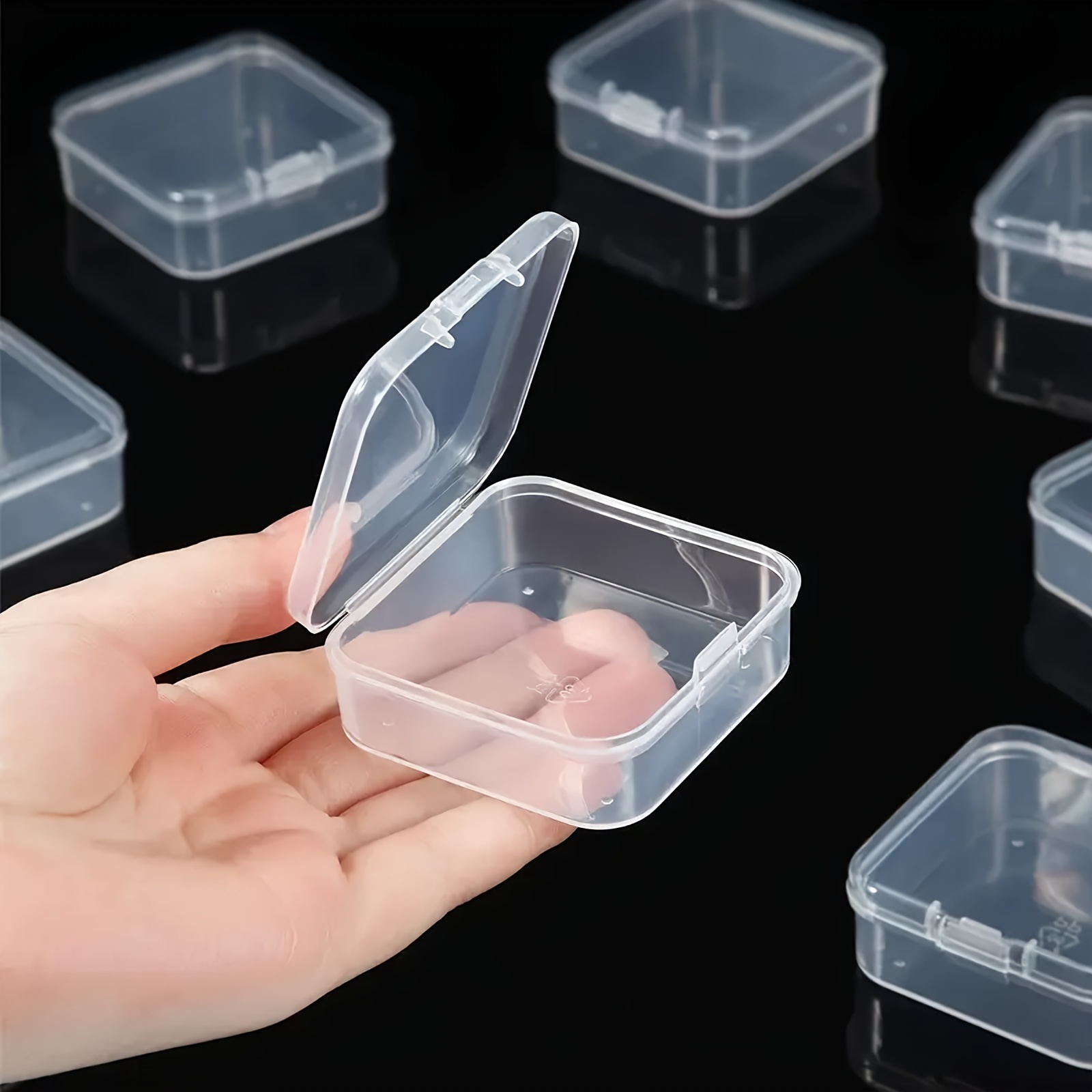Quefe 14pcs Bead Organizers in A Clear Box, Clear Plastic Diamond Painting Storage  Container with Mini Clear Boxes for Craft Organziers and Storage Art  Embroidery Nail Accessories