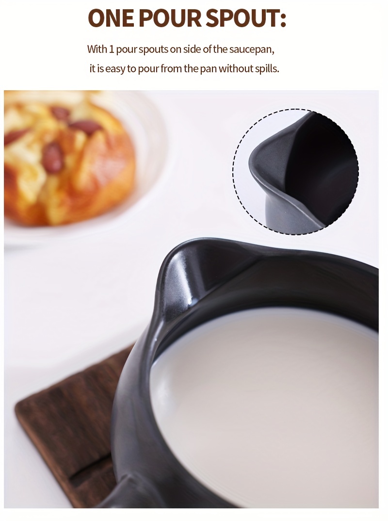 Household Ceramic Milk Pot Natural Gas Special Cooking - Temu