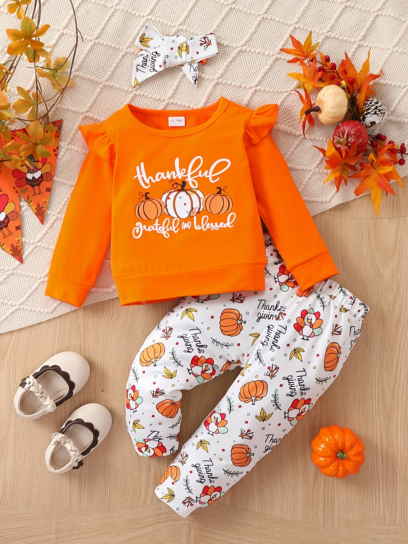 Halloween Baby Boy/girl Cotton Batwing Sleeve Pumpkin & Letter Print  Jumpsuit With Hat Set - Temu Poland