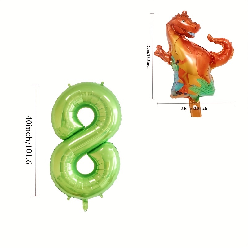 Decorazioni Compleanno Dinosauri, Palloncino Numero 5，Decorazioni